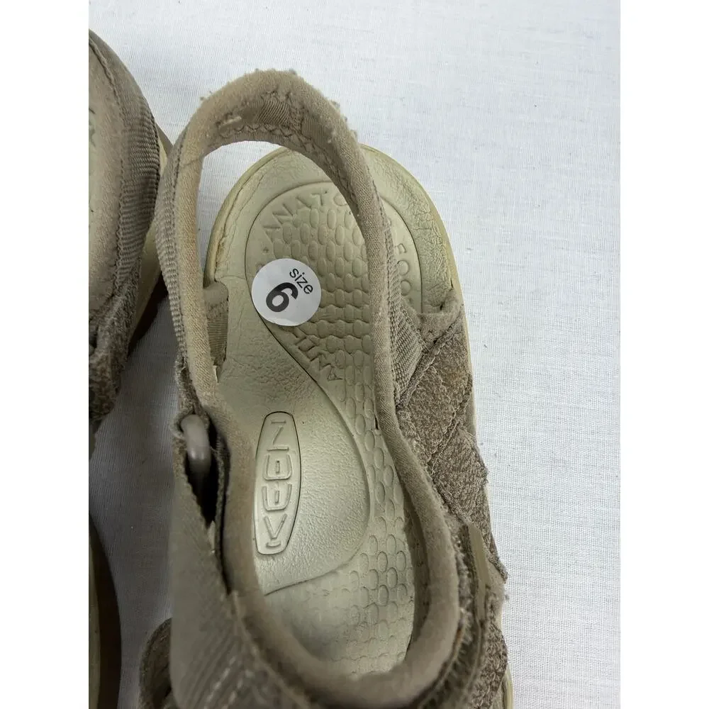 KEEN Whisper Women's Closed Toe Sport Sandals Taupe Brown Size 6
